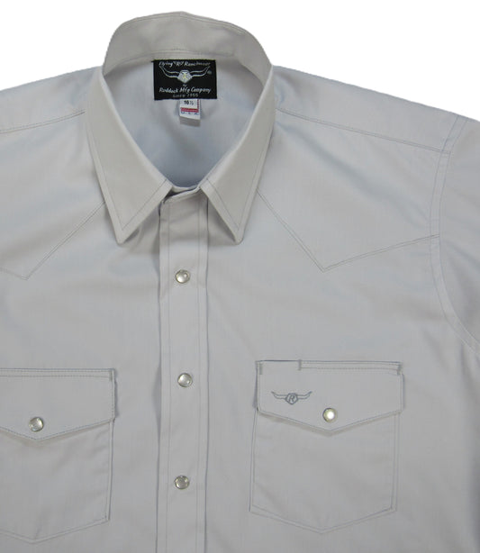Flying R Ranchwear - Brisa Solids - Pale Gray - Short Sleeve - Classic Fit