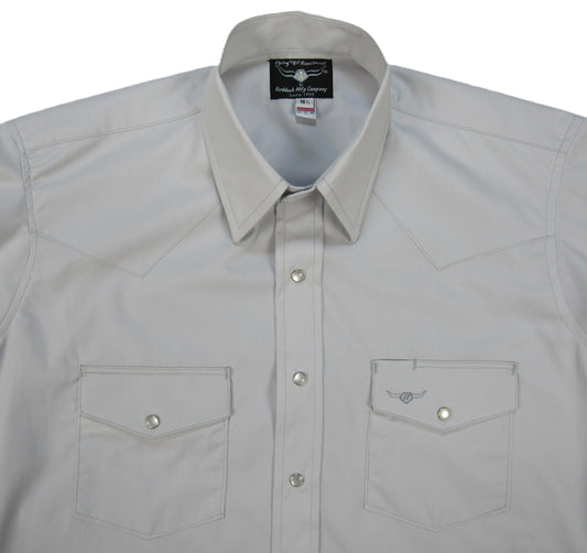 Flying R Ranchwear - Brisa Solids - Pale Gray - Short Sleeve - Classic Fit