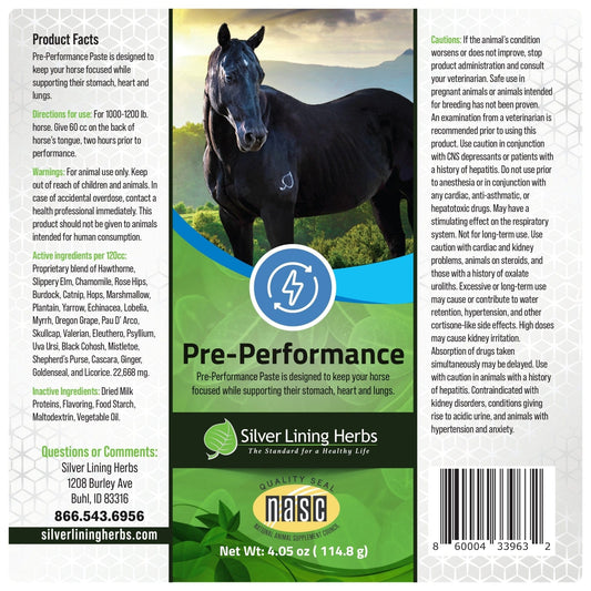 Pre-Performance Paste for Horses
