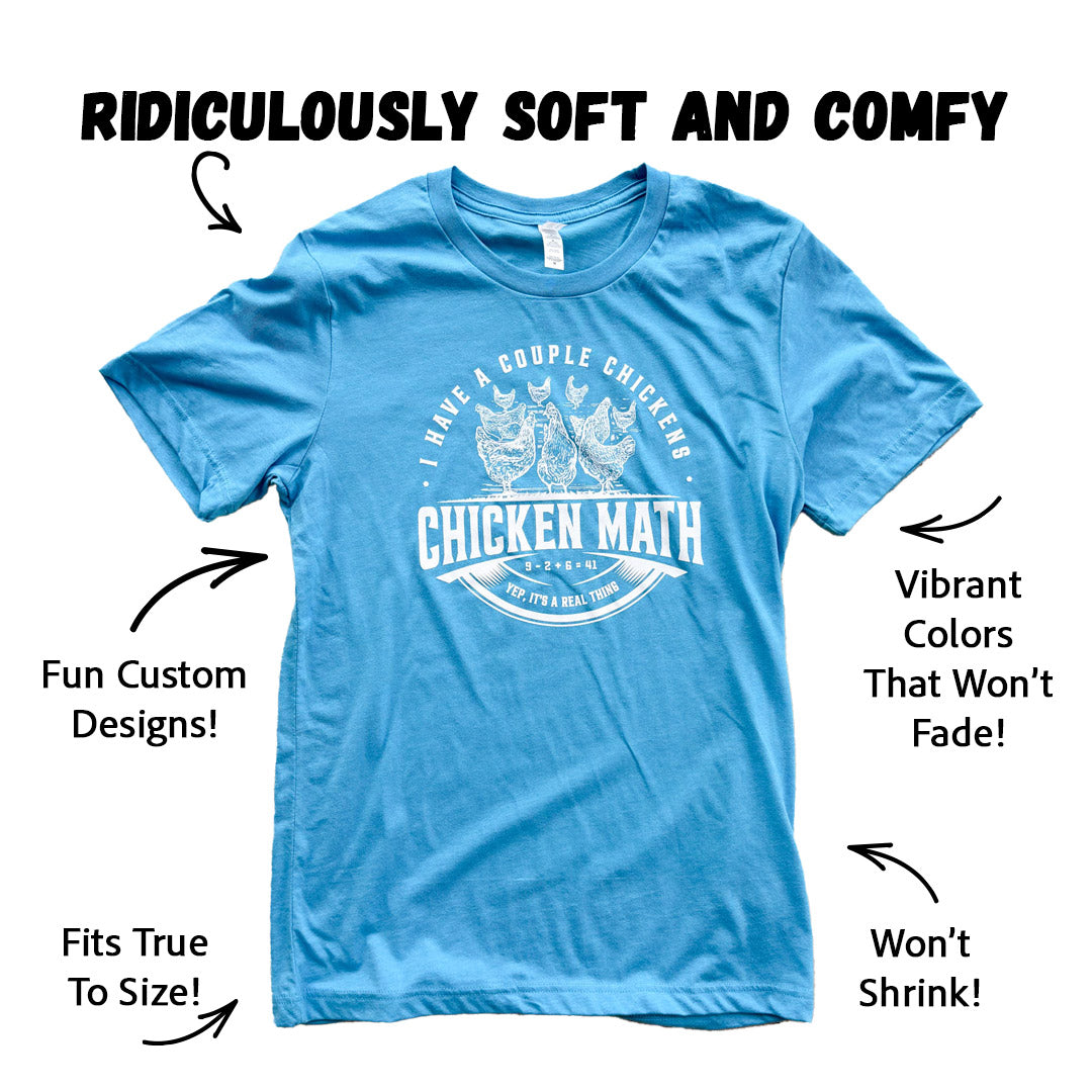 Chicken Math - Aqua