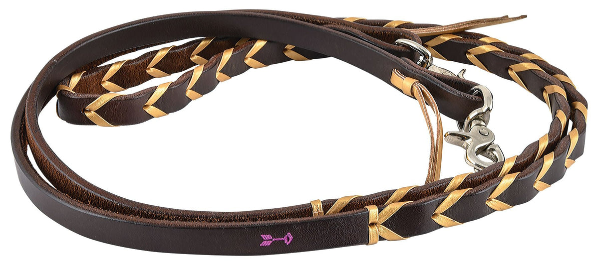 Rafter T Plaited Barrel Racing Reins